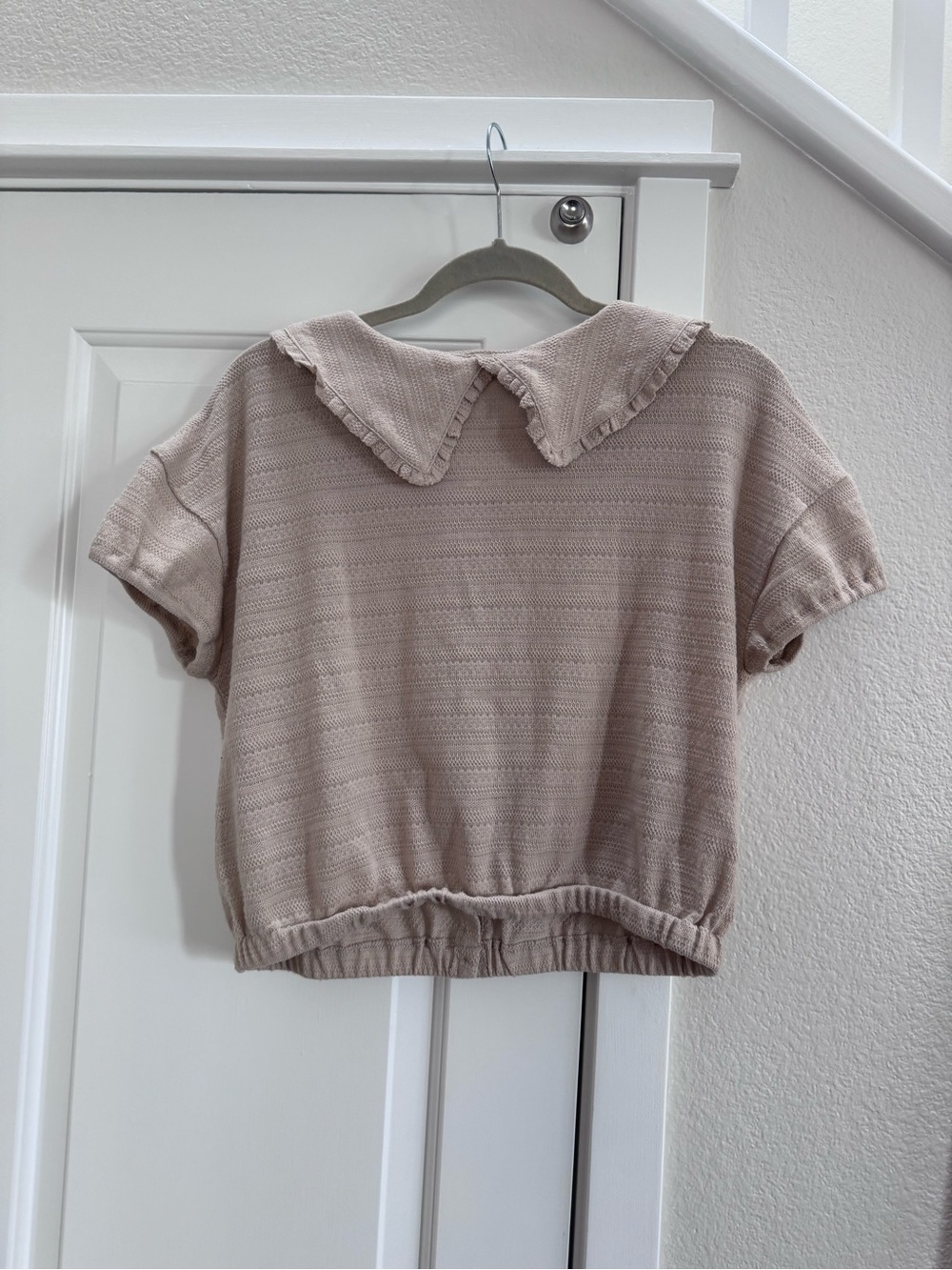 Madewell Ruffle-Collared Crop Top - Picture 4 of 4